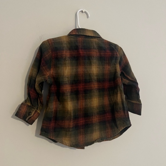 Old Navy - Cozy Long-Sleeve Plaid Pocket
Shirt for Toddler Boys -  18-24 months - Picture 5 of 7